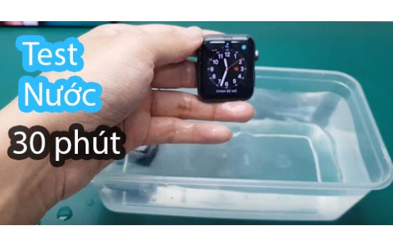 Thử ngâm nước Apple Watch đã ép kính và cái kết